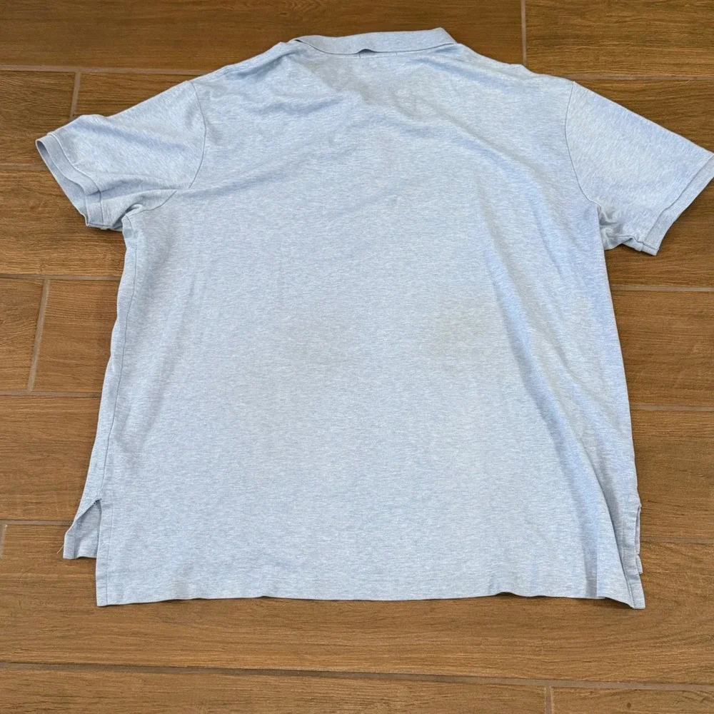 Polo Ralph Lauren Mens XXL Light Blue Pima Soft Touch Cotton Polo Shirt SS